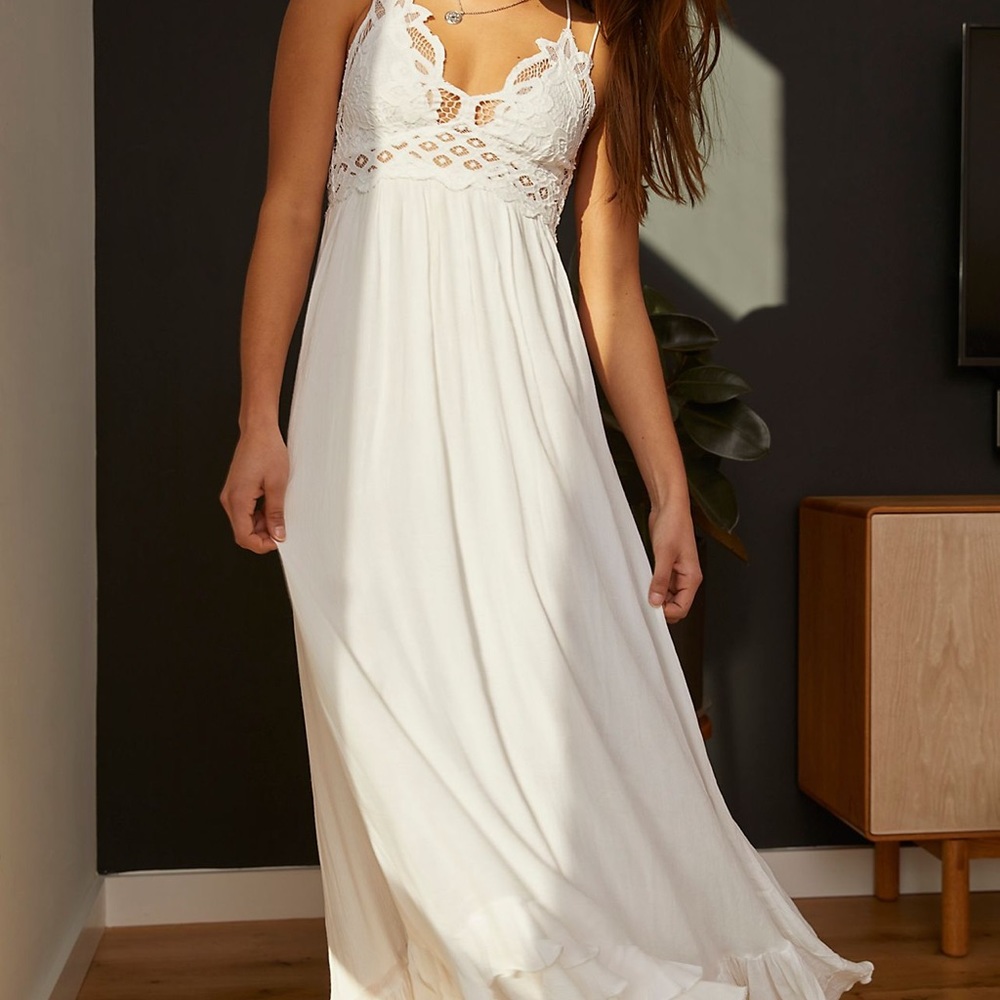 Free People Maxi Slip Dress Sz Medium M